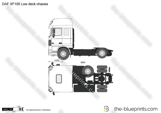 DAF XF105 Low deck chassis