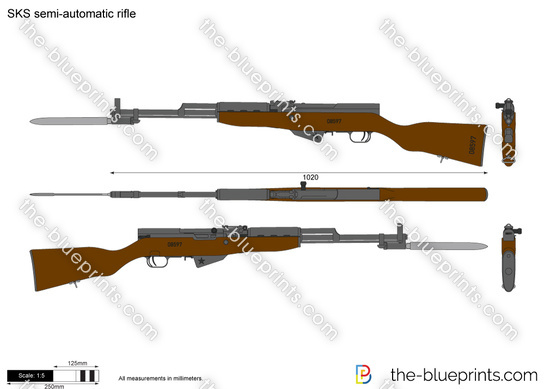 SKS semi-automatic rifle