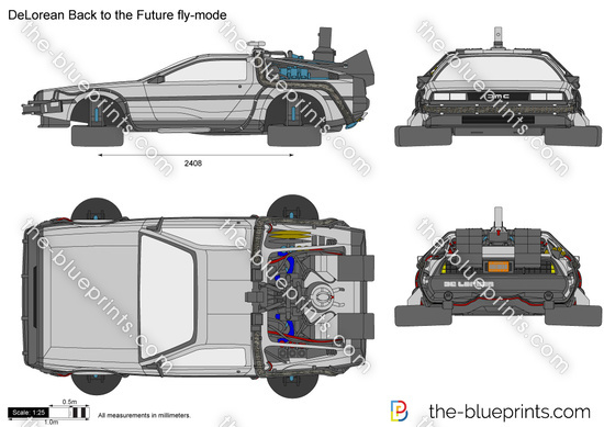 DeLorean Back to the Future fly-mode