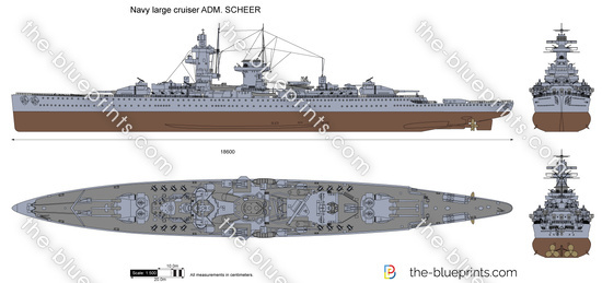 Navy large cruiser ADM. SCHEER