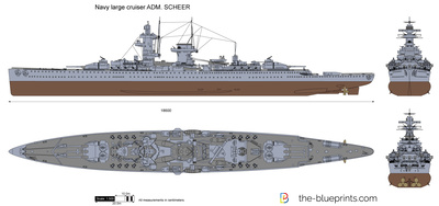 Navy large cruiser ADM. SCHEER