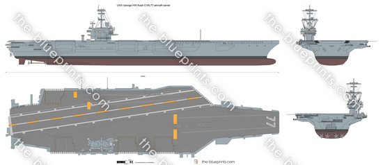 USS George HW Bush CVN-77 aircraft carrier