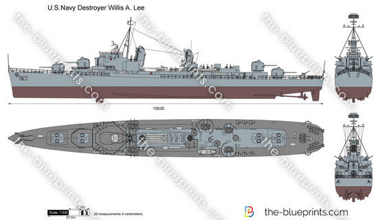 U.S.Navy Destroyer Willis A. Lee