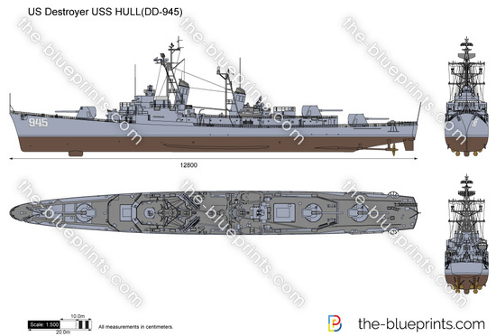 US Destoryer USS HULL(DD-945)