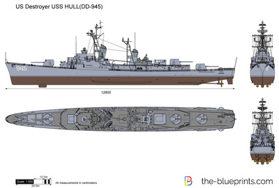 US Destoryer USS HULL(DD-945)