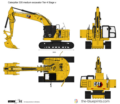 Caterpillar 335 medium excavator Tier 4 Stage v