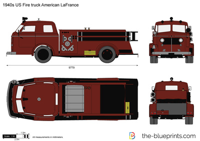 1940s US Fire truck American LaFrance
