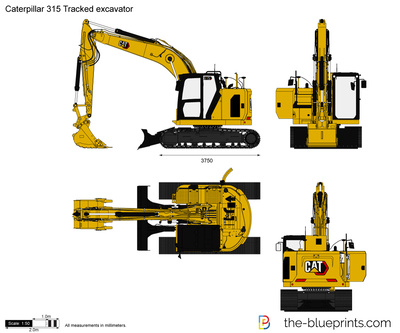 Caterpillar 315 Tracked excavator