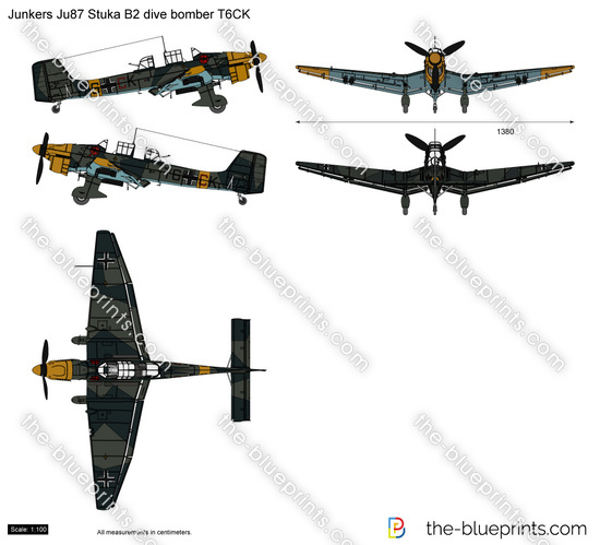 Junkers Ju87 Stuka B2 dive bomber T6CK