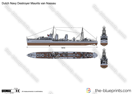 Dutch Navy Destroyer Maurits van Nassau