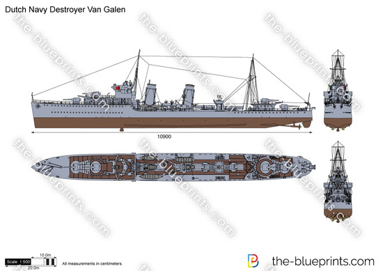 Dutch Navy Destroyer Van Galen