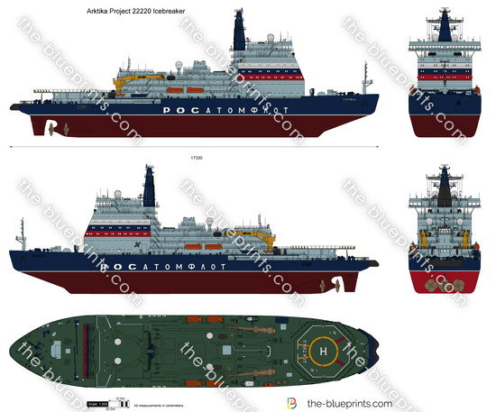 Arktika Project 22220 Icebreaker