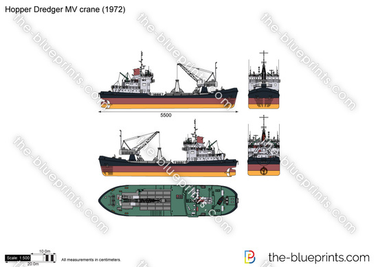 Hopper Dredger MV crane