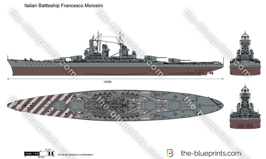 Italian Battleship Francesco Morosini