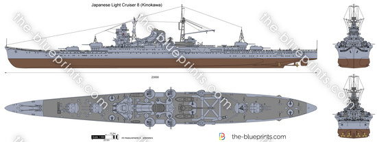 Japanese Light Cruiser 8 (Kinokawa)