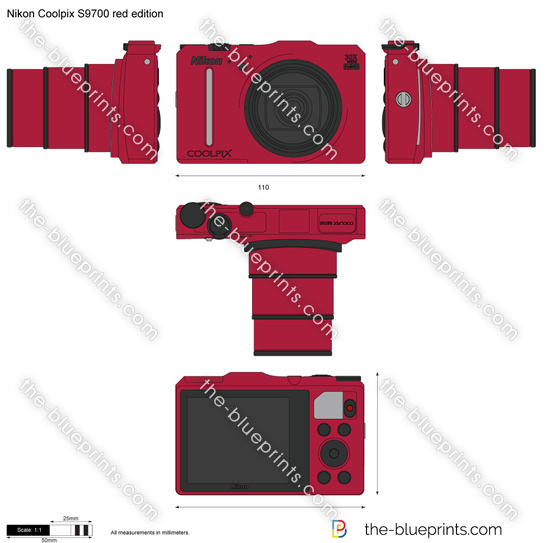 Nikon Coolpix S9700 red edition