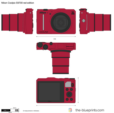 Nikon Coolpix S9700 red edition