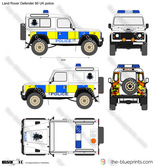 Land Rover Defender 90 UK police