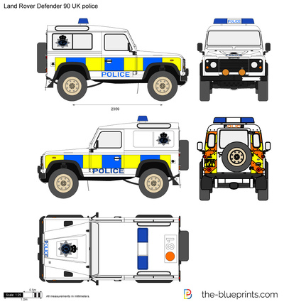 Land Rover Defender 90 UK police