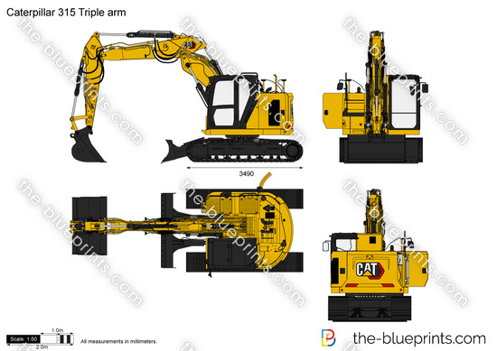 Caterpillar 315 Triple arm