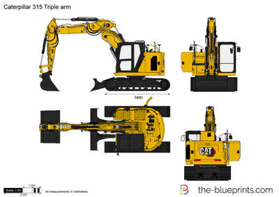 Caterpillar 315 Triple arm