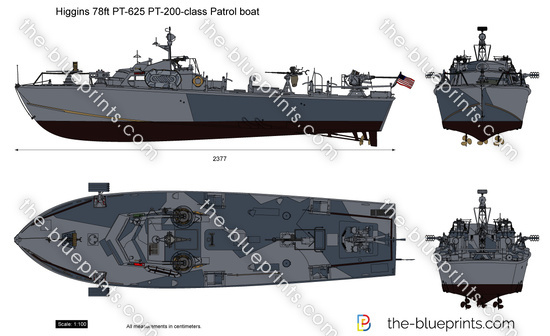 Higgins 78ft PT-625 PT-200-class Patrol boat