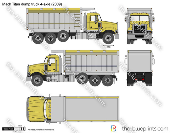 Mack Titan dump truck 4-axle