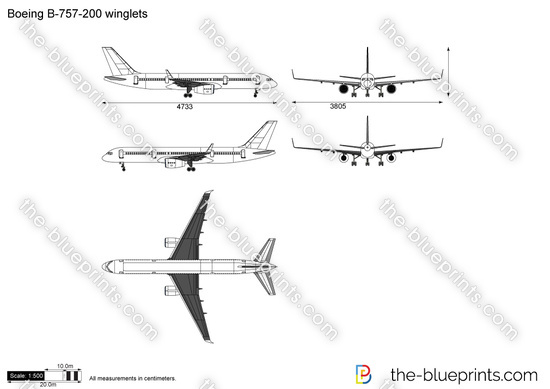 Boeing B-757-200 winglets