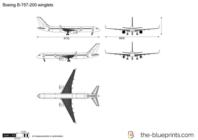 Boeing B-757-200 winglets