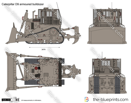 Caterpillar D9 armoured bulldozer