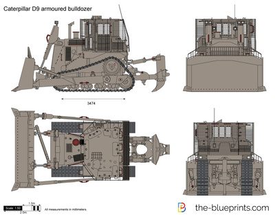 Caterpillar D9 armoured bulldozer