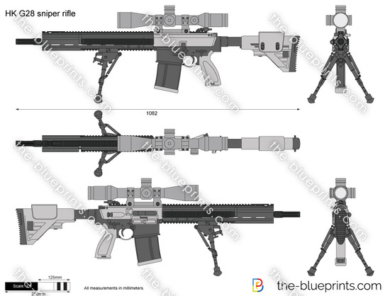 HK G28 sniper rifle