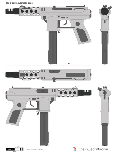 Tec-9 semi-automatic pistol