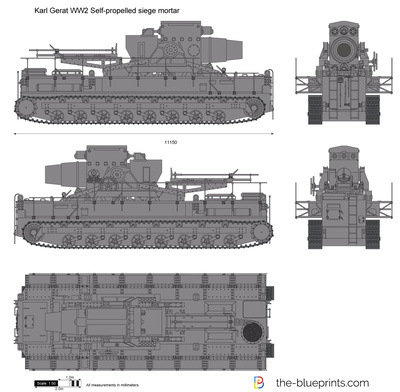 Karl Gerat WW2 Self-propelled siege mortar