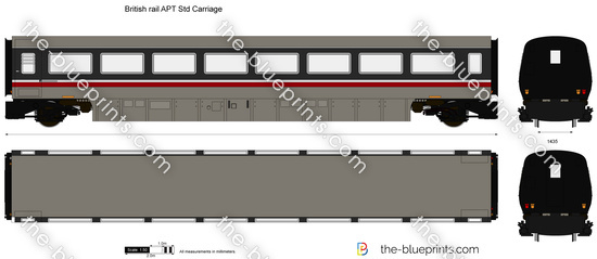 British rail APT Std Carriage