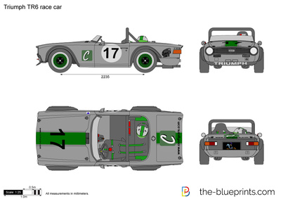 Triumph TR6 race car