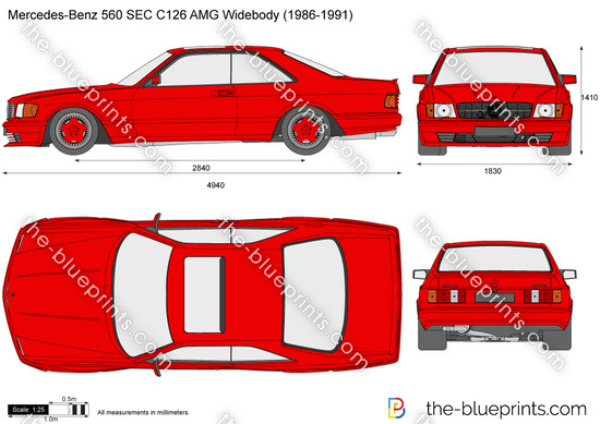 Mercedes-Benz 560 SEC C126 AMG Widebody