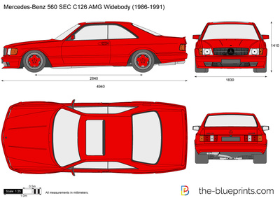 Mercedes-Benz 560 SEC C126 AMG Widebody