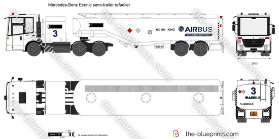 Mercedes-Benz Econic semi-trailer refueller