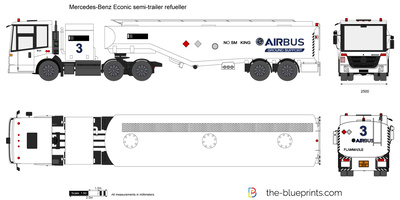 Mercedes-Benz Econic semi-trailer refueller