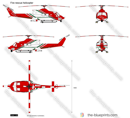 Fire rescue helicopter