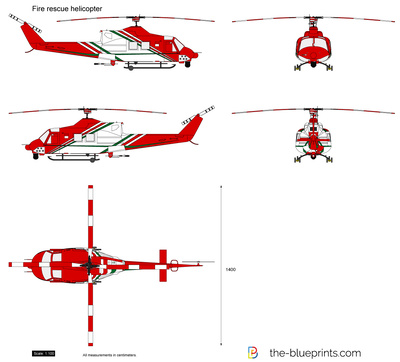 Fire rescue helicopter