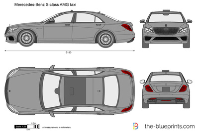 Merecedes-Benz S-class AMG taxi