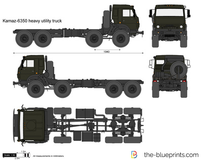 Kamaz-6350 heavy utility truck