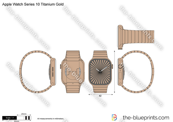 Apple Watch Series 10 Titanium Gold