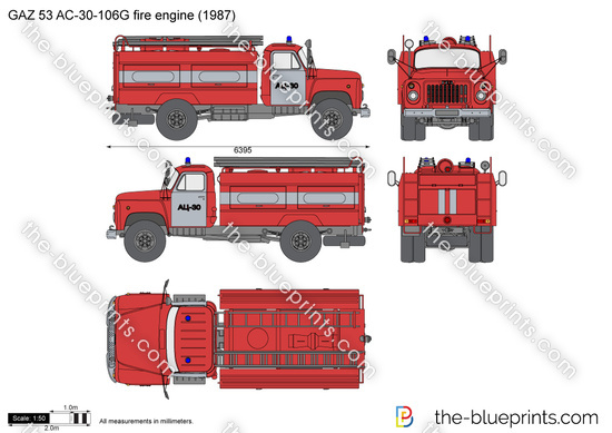 GAZ 53 AC-30-106G fire engine