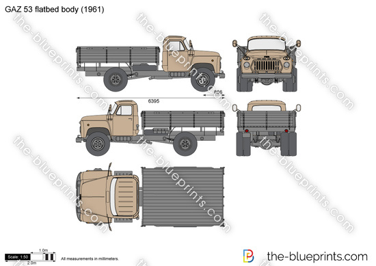 GAZ 53 flatbed body