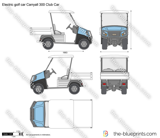 Electric golf car Carryall 300 Club Car