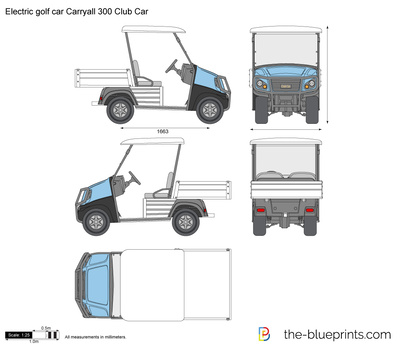 Electric golf car Carryall 300 Club Car