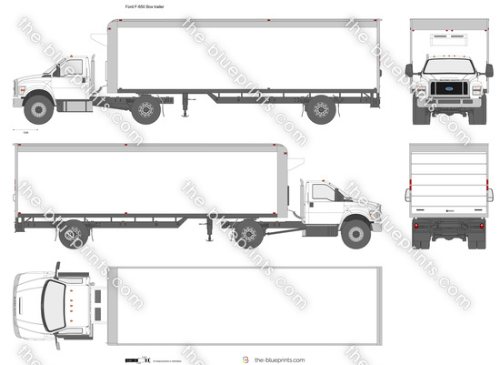 Ford F-650 Box trailer